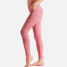 Load image into Gallery viewer, Various Colours High Rise Mesh Yoga Pants With Pockets. Stretch Push Up Running Gym Fitness Sport Tights Leggings for Women