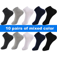 Load image into Gallery viewer, 10 Pair Socks - High Quality Cotton Ankle Socks