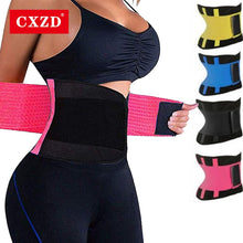 Load image into Gallery viewer, Fitness Belt Body Shaper Waist Trainer Trimmer Corset Cincher Wrap Workout Shapewear Size S-3XL