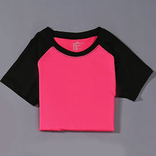 Load image into Gallery viewer, Yoga Shorts and Tops, Women Fitness Spandex Neon Elastic Band Running Workout Shorts, Ladies Gym Sport Shorts and Tops