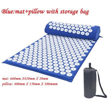 Load image into Gallery viewer, Acupressure Massage Yoga Mat with Pillow