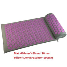 Load image into Gallery viewer, Acupressure Massage Yoga Mat with Pillow