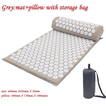 Load image into Gallery viewer, Acupressure Massage Yoga Mat with Pillow
