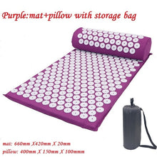 Load image into Gallery viewer, Acupressure Massage Yoga Mat with Pillow