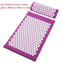 Load image into Gallery viewer, Acupressure Massage Yoga Mat with Pillow