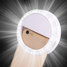 Load image into Gallery viewer, Portable LED Ring Flash Universal Selfie Light Mobile Phone, Luminous Ring Clip