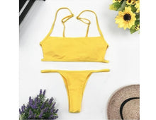 Load image into Gallery viewer, Thong Bikini Set Women Swimwear New Padded Beachwear Bathing Suit