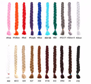 1 Piece Long Jumbo Braid Hair 165G Crotchet Synthetic Braids