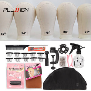 10 Piece Wig Making Kit Block Mannequin Head With Stand