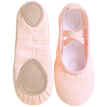 Load image into Gallery viewer, Dance Canvas Slippers - Soft Sole Ballet Shoes
