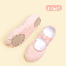 Load image into Gallery viewer, Dance Canvas Slippers - Soft Sole Ballet Shoes
