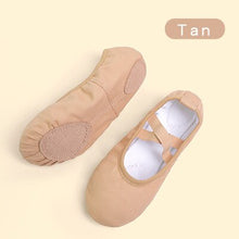 Load image into Gallery viewer, Dance Canvas Slippers - Soft Sole Ballet Shoes
