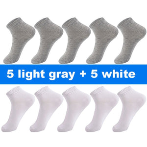 10 Pair Socks - High Quality Cotton Ankle Socks