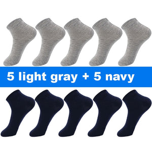 10 Pair Socks - High Quality Cotton Ankle Socks