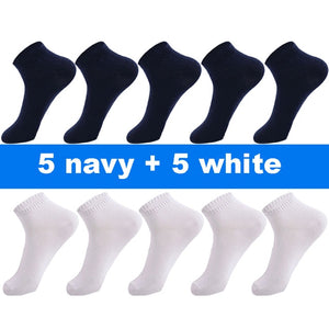 10 Pair Socks - High Quality Cotton Ankle Socks