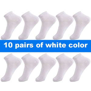 10 Pair Socks - High Quality Cotton Ankle Socks