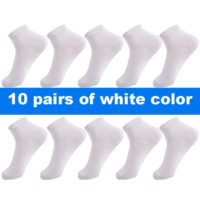 10 Pair Socks - High Quality Cotton Ankle Socks