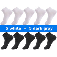 Load image into Gallery viewer, 10 Pair Socks - High Quality Cotton Ankle Socks
