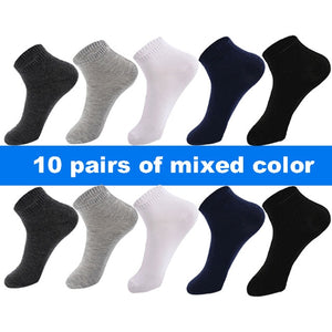 10 Pair Socks - High Quality Cotton Ankle Socks