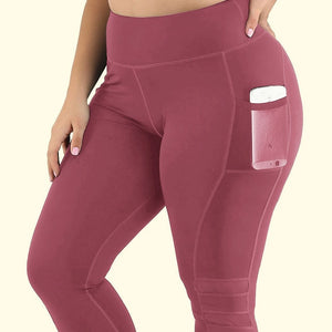 S-4XL Women Plus Size Pocket Push Up High waist Gym Yoga Run Fitness Sports Wear Leggings Clothing