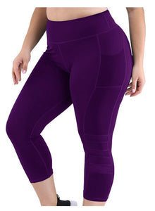 S-4XL Women Plus Size Pocket Push Up High waist Gym Yoga Run Fitness Sports Wear Leggings Clothing