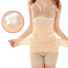 Load image into Gallery viewer, 3 in 1 Belly Abdomen Pelvis Postpartum Belt Body Recovery Breathable Waist Trainer Shapewear
