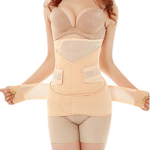 Load image into Gallery viewer, 3 in 1 Belly Abdomen Pelvis Postpartum Belt Body Recovery Breathable Waist Trainer Shapewear
