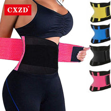 Load image into Gallery viewer, Fitness Belt Body Shaper Waist Trainer Trimmer Corset Cincher Wrap Workout Shapewear Size S-3XL
