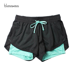 Yoga Shorts and Tops, Women Fitness Spandex Neon Elastic Band Running Workout Shorts, Ladies Gym Sport Shorts and Tops