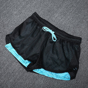 Yoga Shorts and Tops, Women Fitness Spandex Neon Elastic Band Running Workout Shorts, Ladies Gym Sport Shorts and Tops