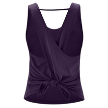 Load image into Gallery viewer, Yoga Vest, Sports Tank Top, Women Sleeveless Cross Gym Top, Athletic Fitness Workout Vest
