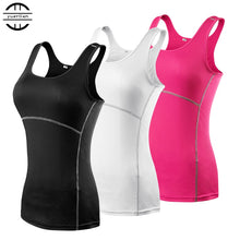 Load image into Gallery viewer, Yoga Gym Sportswear Vest, Fitness tight woman clothing Sleeveless Running shirt Quick Dry White Yoga Tank Top
