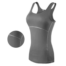 Load image into Gallery viewer, Yoga Gym Sportswear Vest, Fitness tight woman clothing Sleeveless Running shirt Quick Dry White Yoga Tank Top
