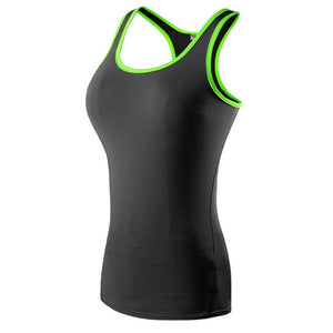 Yoga Gym Sportswear Vest, Fitness tight woman clothing Sleeveless Running shirt Quick Dry White Yoga Tank Top