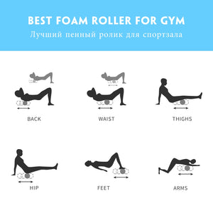 Foam Roller For Fitness & Gym Exercises - Muscle Massager