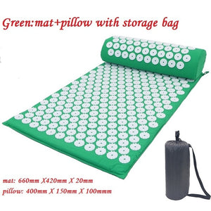 Acupressure Massage Yoga Mat with Pillow