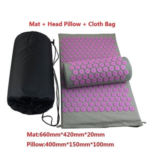 Acupressure Massage Yoga Mat with Pillow