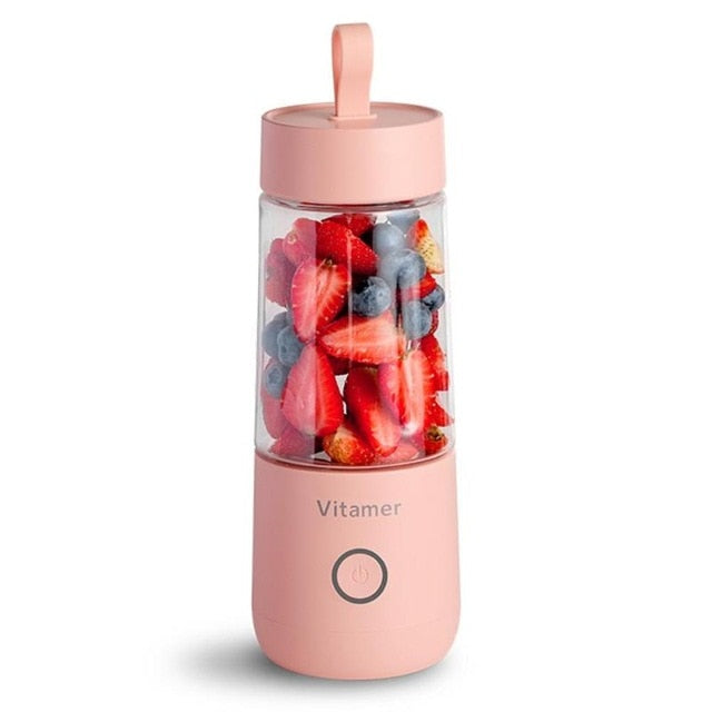 350ml Mini Portable Electric Fruit Juicer USB Rechargeable