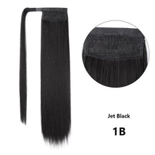 Load image into Gallery viewer, Long Synthetic Hairpiece Wrap on Clip Ponytail Hair Extensions
