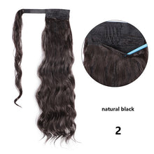 Load image into Gallery viewer, Long Synthetic Hairpiece Wrap on Clip Ponytail Hair Extensions
