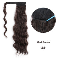 Load image into Gallery viewer, Long Synthetic Hairpiece Wrap on Clip Ponytail Hair Extensions
