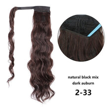 Load image into Gallery viewer, Long Synthetic Hairpiece Wrap on Clip Ponytail Hair Extensions
