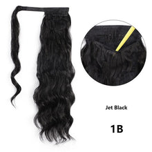 Load image into Gallery viewer, Long Synthetic Hairpiece Wrap on Clip Ponytail Hair Extensions
