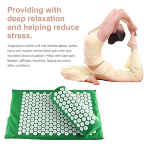 Acupressure Massage Yoga Mat with Pillow