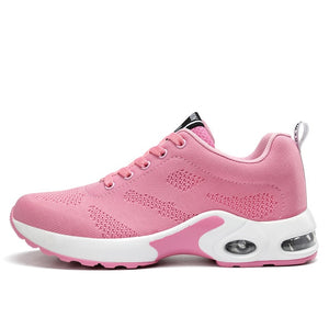 Air Cushion Breathable Ladies Platform Trainers