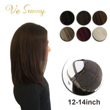 Load image into Gallery viewer, U Part Half Wig 100% Real Human Hair with Clips on, Shoulder Length Hair 12-14inches
