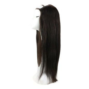 U Part Half Wig 100% Real Human Hair with Clips on, Shoulder Length Hair 12-14inches