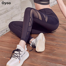 Load image into Gallery viewer, Various Colours High Rise Mesh Yoga Pants With Pockets. Stretch Push Up Running Gym Fitness Sport Tights Leggings for Women
