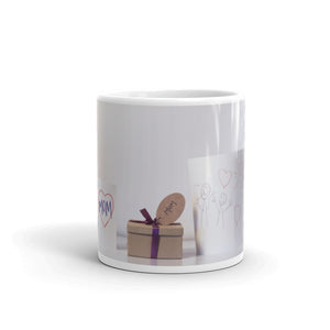 White glossy mug