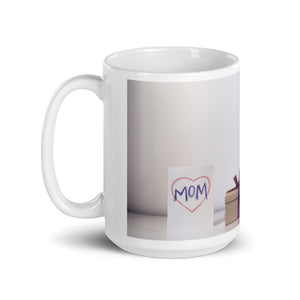 White glossy mug